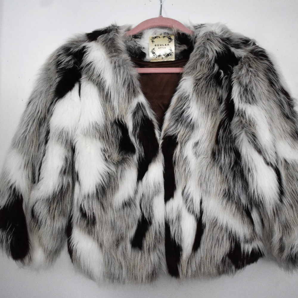 BEULAH STYLE Faux Fur Coat